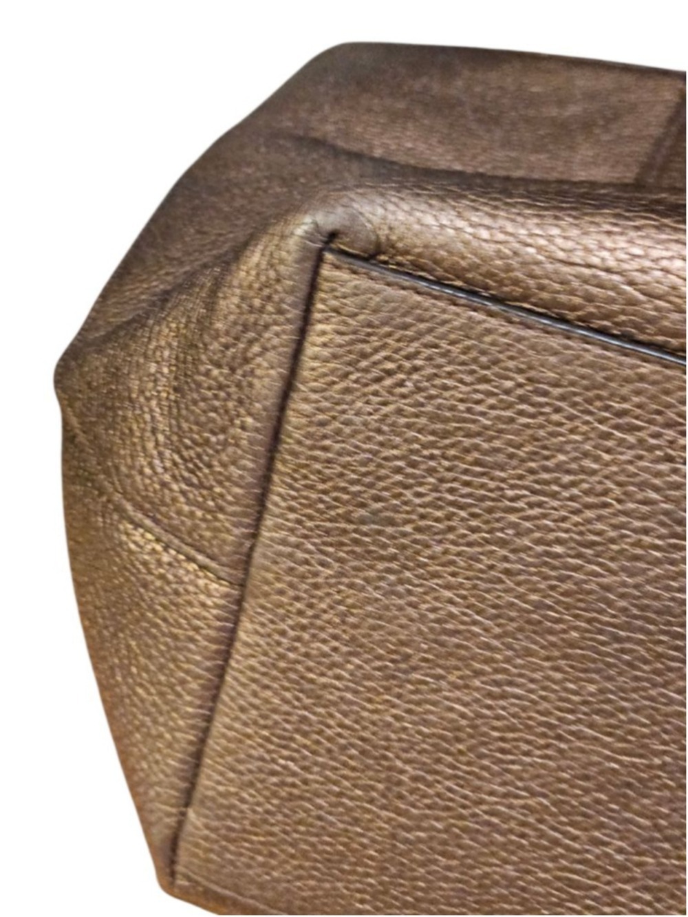 Coach Bronze Leather Tote Bag One Size - Picture 8 of 16